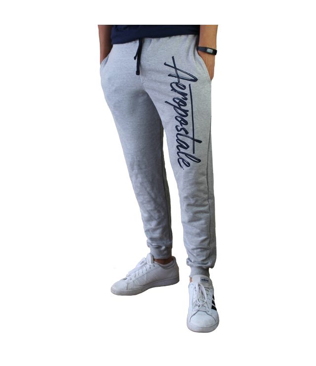 Aero Guys Fleece Pants Light Heather Gray| Style 9927 - aeropostale